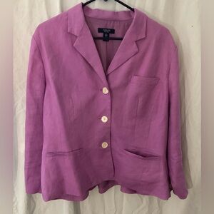Chaps linen purple X large jacket business/ work